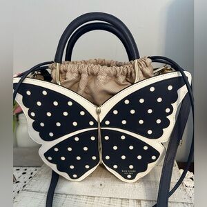 Kate spade wing it butterfly wicker bag